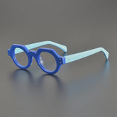 Atmore Vintage Acetate Glasses Frame Geometric Frames Southood Blue